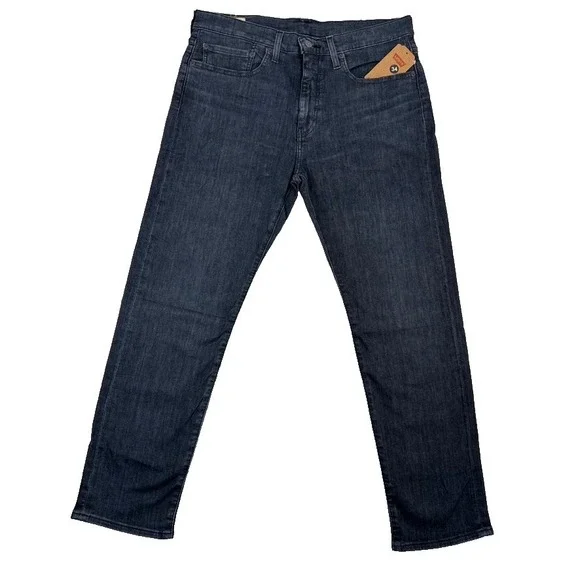Levi's 502 Straight Leg Jeans Mens34X30 DarkBlueDenim NWT Reclaimed Sustainable - Picture 1 of 14